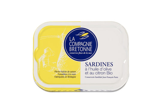 Sardines à l‘huile d‘olive et au citron Bio