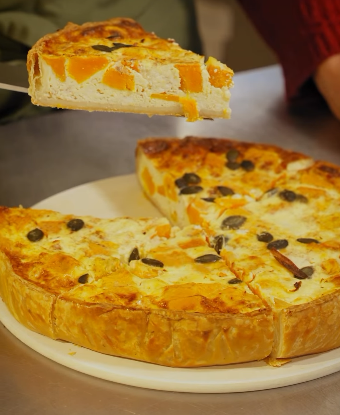Quiche Kürbis Feta
