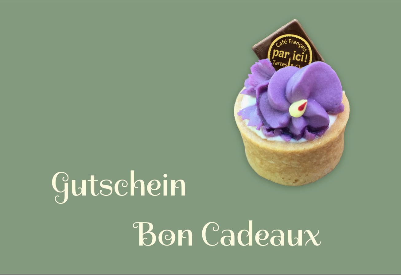 Par ici! Onlineshop Gutschein