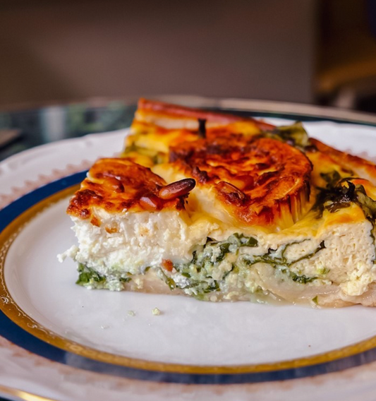 Ziegenkäse-Spinat Quiche